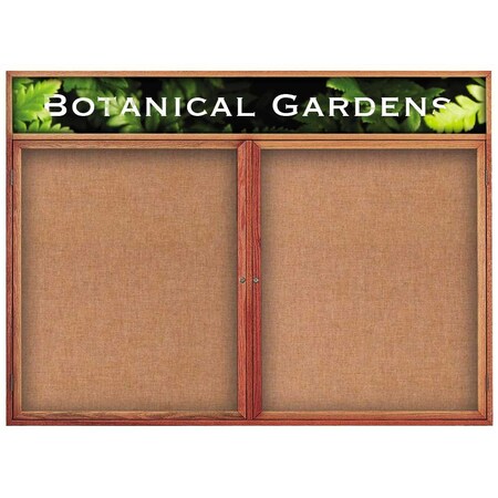 United Visual Products Single Door Indoor Enclosed Easy Tack Bo UV300EZ811-MARBLE-WHITE